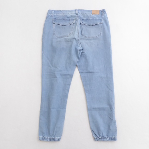 PAIGE Mayslie Jogger Women's Light Blue Wash Denim Cargo Jeans Pants Size 32 - Picture 5 of 12